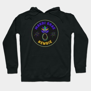 Mardi Gras Newbie Parade Celebration InBlack Hoodie